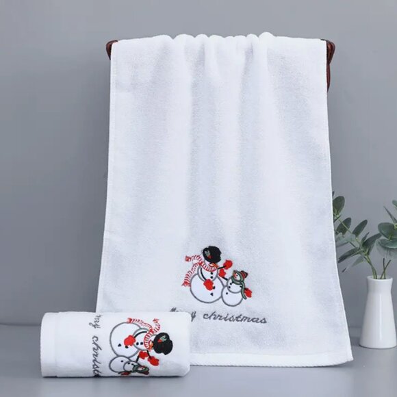 3pc Christmas Microfiber Towels, Holiday Gift Towels, Family, Baby, Adult Towels - Picture 4 of 7